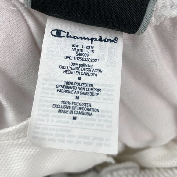 CHAMPION White Logo Track Pants - Picture 4 of 5